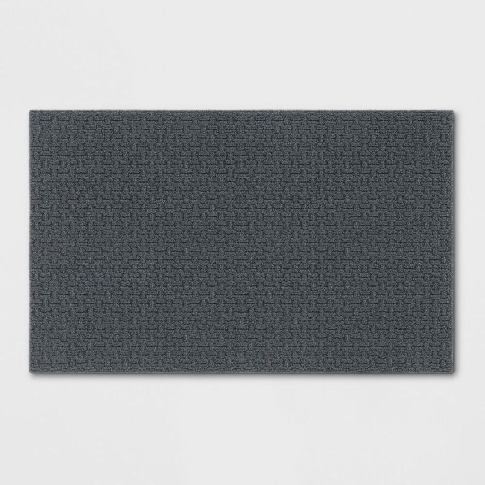 Open Box - Made By Design - 2'6"x3'10" Washable Solid Machine Tufte Gray